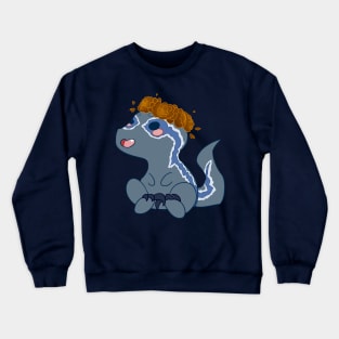 Autumn Chibi Blue Raptor Crewneck Sweatshirt